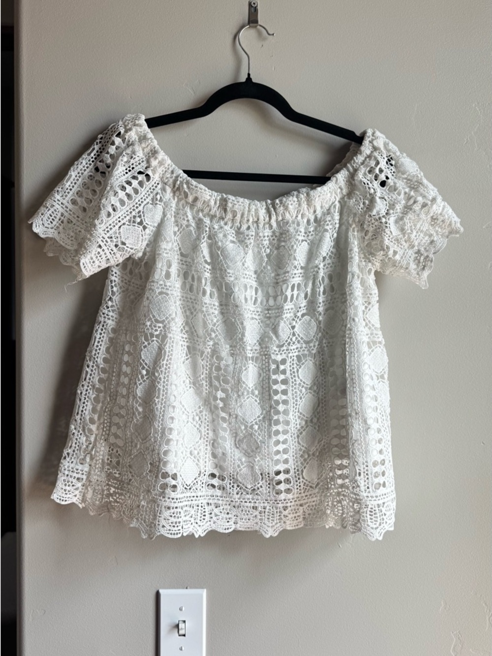 Anthropologie Sunday in Brooklyn Top Coquette Cottagecore Boho Peasant Blouse S - Picture 3 of 7